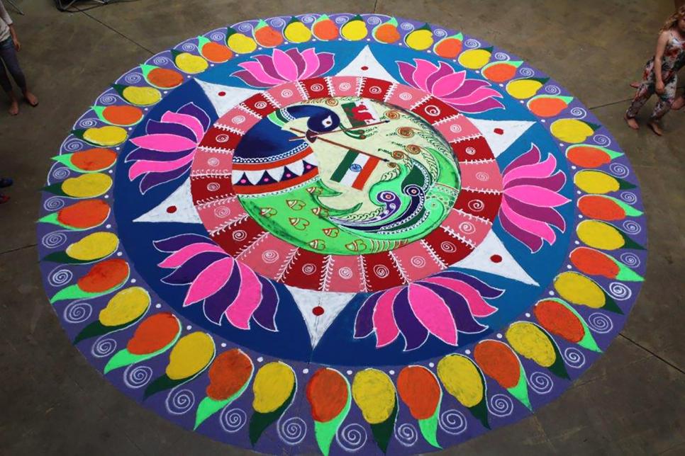 Colourful Rangoli Art 