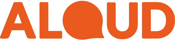The Aloud Charity logo