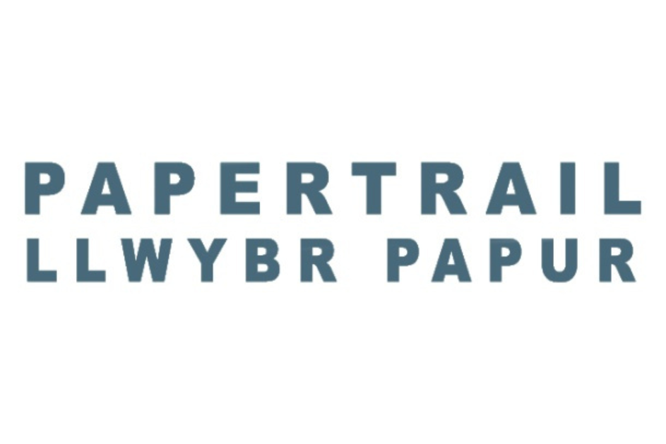 Logo - Papertrail / Llwybr Papur 