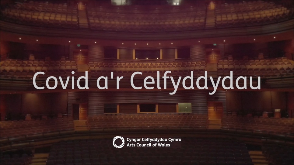 opening title of short video on Covid and the arts