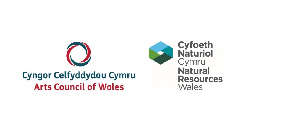 Arts Council of Wales logo and Natural Resources Wales logo