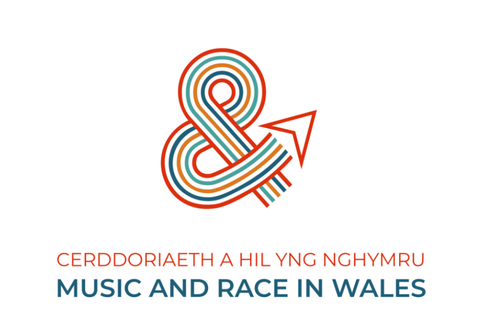 Logo - Music and Race in Wales logo (ampersand with an arrow / ampersand gyda saeth)