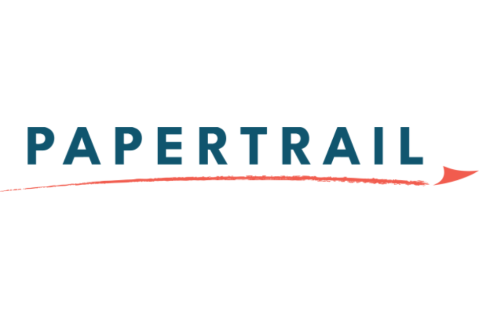 Logo - Papertrail / Llwybr Papur 