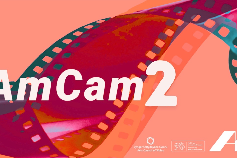 Coral image with film reel and AmCam 2 logo