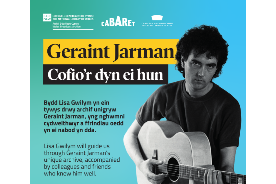 Poster advertising the event / Poster yn hysbysebu'r digwyddiad