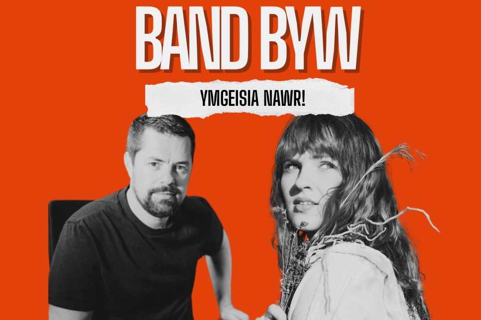 image of two people with the title Band Byw