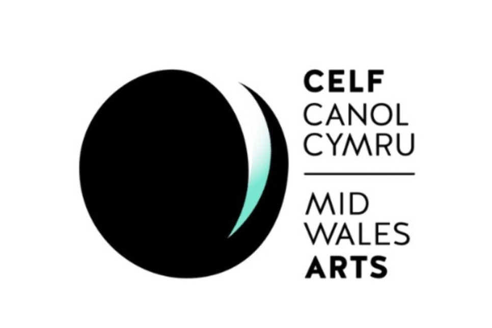 Mid Wales Arts    Celf Canol Cymru  Logo for the art centre