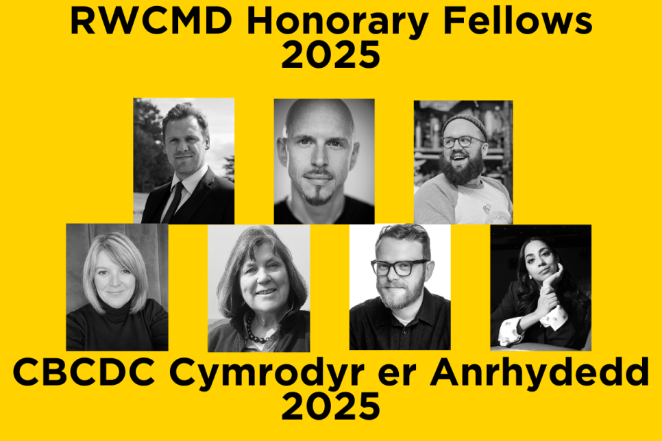 An image featuring all of the Royal Welsh College Fellows 