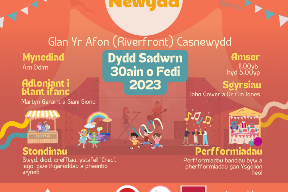 Gwyl Newydd information poster